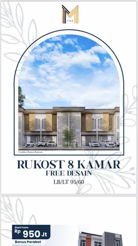 RUKOS 8 KAMAR THE MANSION_CLUSTER BEGAWAN VILLAGE MALANG