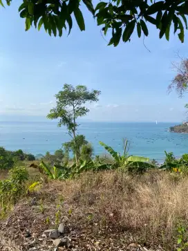 Dijual tanah best view pantai di pelabuhan ratu Sukabumi