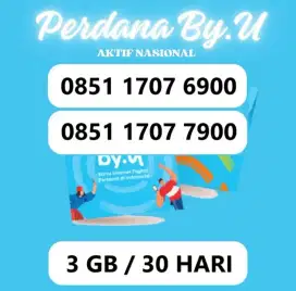 Perdana By.U Couple Kembar Pasangan Byu Nomor Cantik Hoki Telkomsel