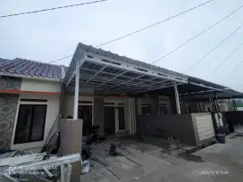 Kanopi bajaringan atap spandek pasir
