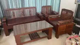 Set Jati (Meja Kursi Ruang Tamu)