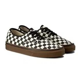Vans Authentic Chekerboard BlackWhiteGum UK 12
