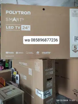 Tv smart Polytron 24 inch garansi resmi