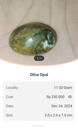 BATU PERMATA CINCIN OLVE OPAL