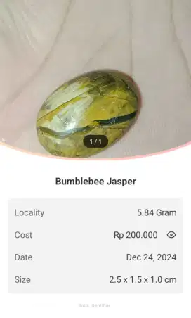 BATU PERMATA CINCIN BUMBLEBEE JASPAR