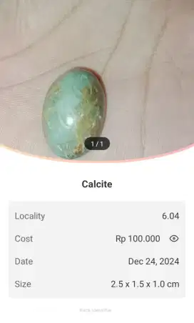 BATU PERMATA CINCIN CALCITE