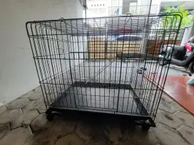 KANDANG KUCING BESAR TINGKAT & BERODA