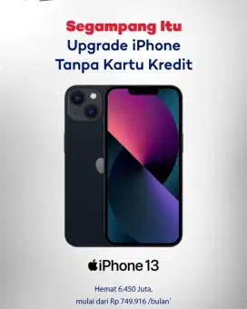 Cicil iPhone 13 Tanpa Kartu kredit pakai HOMECREDIT Free 2x Angsuran