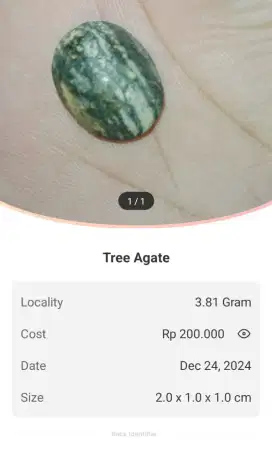 BATU PERMATA CINCIN  THEREE AGATE