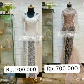 Gaun pengantin + perlengkapan