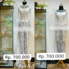 Gaun pengantin + perlengkapan