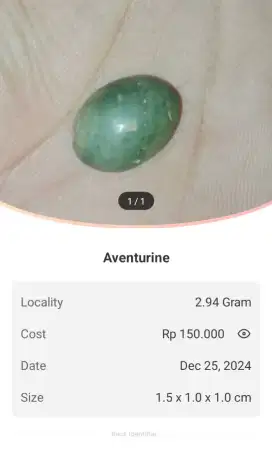 BATU PERMATA CINCIN EVENTURINE