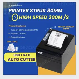 PRINTER THERMAL 80MM VSC TM-82U USB AUTOCUT