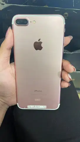 IPHONE 7PLUS PINK 128GB BH 100% FULLSET