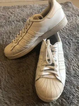sepatu adidas white - kets pria