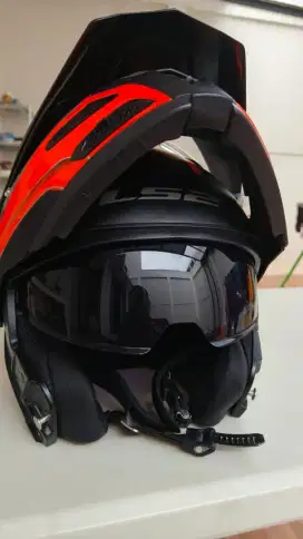 Helm LS2 FF324 Metro Evo Rapid Mattt Black Orange