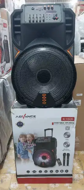 Speaker Portable Advance K1506 ( Dua Microphone )