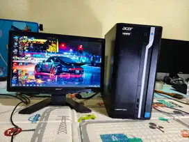 sepaket PC Acer Veriton intel gen 7 Ram 8gb ddr4 fisik bagus siap paka