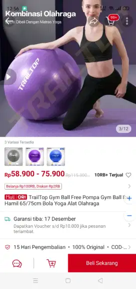 Gym ball ibu hamil