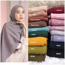 Kerudung wanita fasmina bahan Ceruti