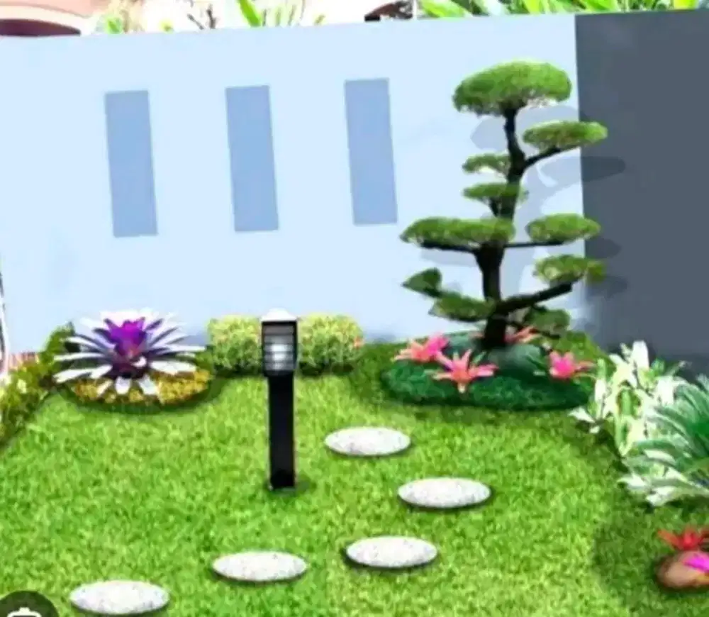 dekorasi pembuatan taman