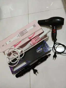 Dijual blower, catok rambut & curly