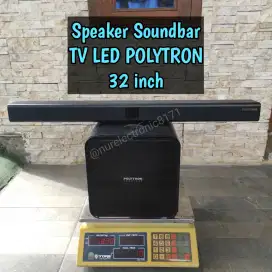 Speaker soundbar tv led polytron 32 inch