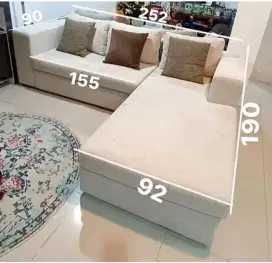 Jual murah sofa Vinotti premium spt foto msh bgs,12.400.000 bs nego