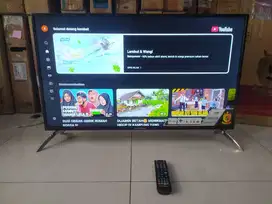 TV LED POLYTRON ANDROID TV + DIGITAL TV MURAH SEGEL NORMAL 100% NEGO