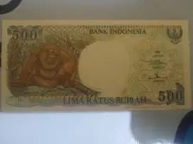 Uang kertas lima ratus rupiah gambar orang hutan 1992