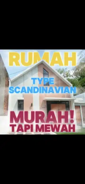 DIJUAL RUMAH TYPE SCANDINAVIAN MURAH LOKASI KOTA