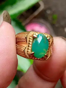 Batu bacan Doko super asli ,size kantoran ,ring mewah 13x8x5 ,ring 7,