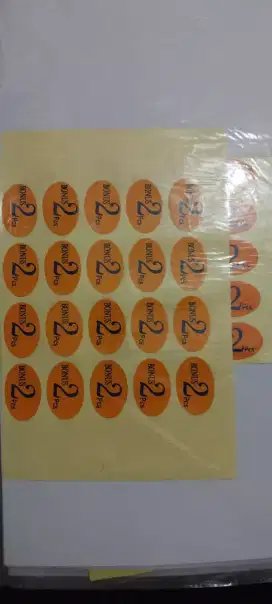 Sticker sticker dan nota2 dll