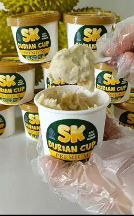 Durian cup Sk, makan durian tanpa ribet