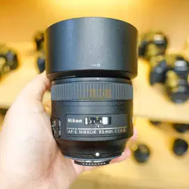 Lensa Nikon AFS 85mm 1.8 Fullset Mulus