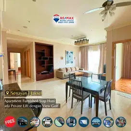 Apartment Furnished ada Private Lift View Golf di Senayan Jaksel