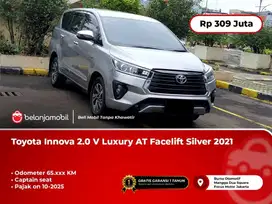 TERMURAH !!! KIJANG INNOVA V LUXURY BENSIN 2021 / 2022 SILVER