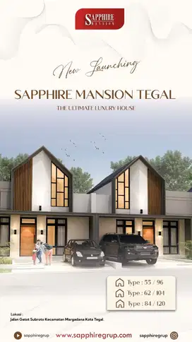 rumah di tegal sapphire mansion tegal