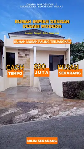 RUMAH TERMURAH DI SEMARANG BARAT VIEW KOTA SEMARANG