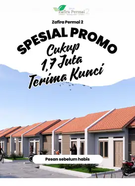 Rumah Subsidi type 30/60 DP 1jt Terima kunci