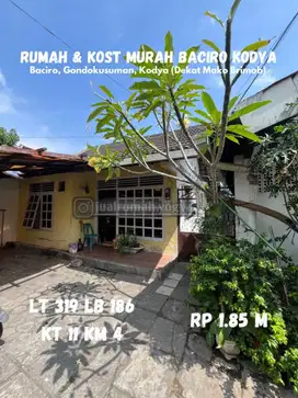 Rumah kost 11 kamar murah dekat UAD dan UIN Baciro Gondokusuman