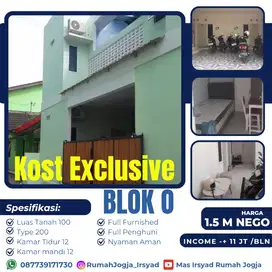 Jual MURAH Kost Exclusive 12 kamar dkt  Blok O Janti JEC Banguntapan