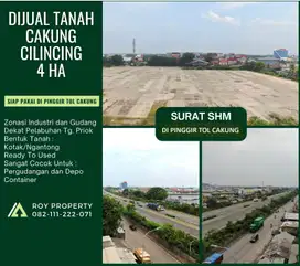 Dijual Tanah di Cakung Cilincing 4 Ha Pinggir Tol Cakung Siap Pakai