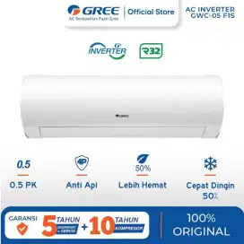 AC 1/2 PK GREE INVERTER SERIES ( GWC-05F5S) + Pemasangan