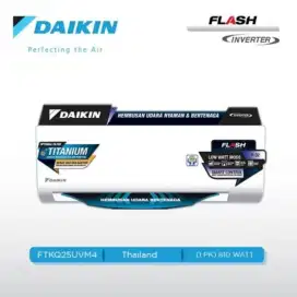 AC 1/2 PK DAIKIN INVERTER SERIES ( FTKQ-15UV) +Pemasangan