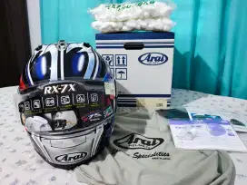 Helm Arai Rx7x Nakano Shuriken Silver XL