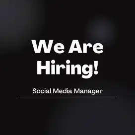 lowongan social media manager