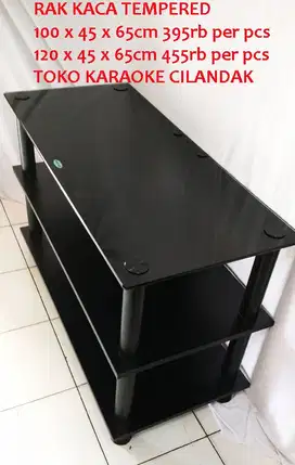 rak audio meja serba guna panjang 120