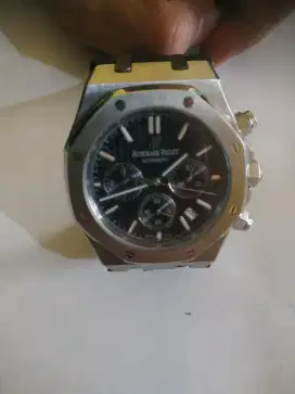 Jam Tangan AP (Audemars Piguet):  Chrono,  automatic,  Black Rubber