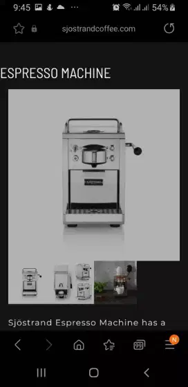 Mesin kopi Sjostrand espresso